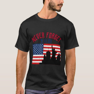 Never Forget Patriotic 911 American Flag Vintage G T-Shirt
