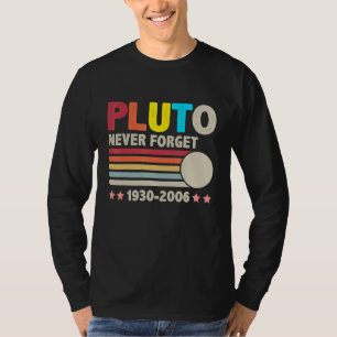 Never Forget Pluto 1930 2006 Retro Space Science T-Shirt