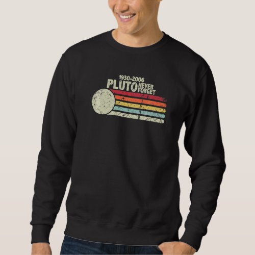 Never Forget Pluto 1930 2006 Vintage  Space Scienc Sweatshirt