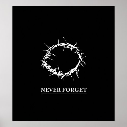 Never Forget _ Poster customizable