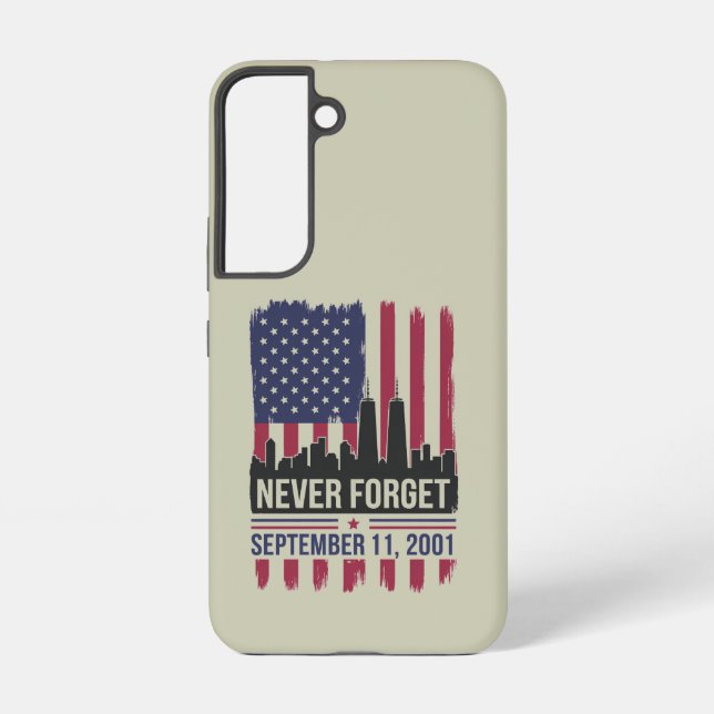 Never Forget September 11 2001 Memorial Day USA Samsung Galaxy Case (Back)