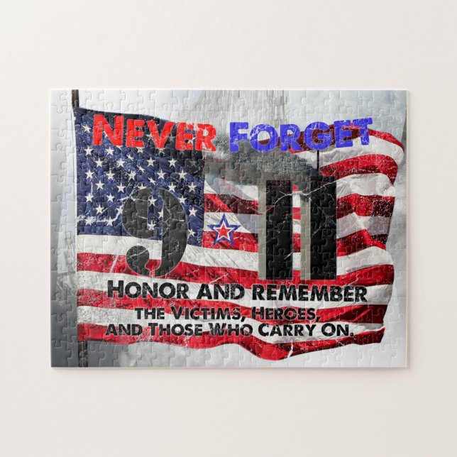 Never Forget September 11 Jigsaw Puzzle (Horizontal)