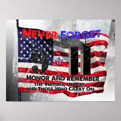 Never Forget September 11 Poster