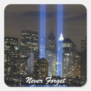 Never Forget Square Sticker