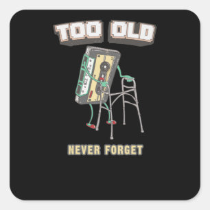 Never Forget Square Sticker