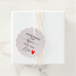 Never Forget The Difference You Make Gift Tags