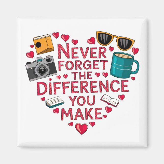 Never Forget The Difference You Make, Thankful Magnet (Front)