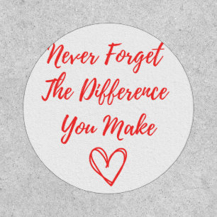 Never Forget The Difference You Make, Thankful Patch