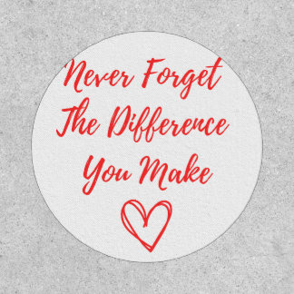 Never Forget The Difference You Make, Thankful Patch