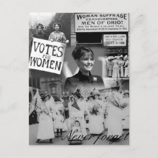 Never Forget the Women - Palin Postcard