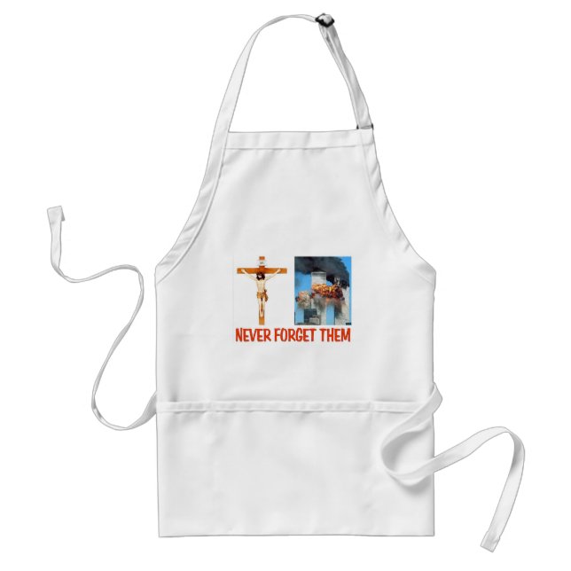 NEVER FORGET THEM ADULT APRON (Front)
