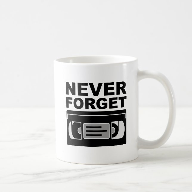 Never Forget VHS Funny Mug (Right)