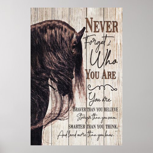 Never forget who you are poster