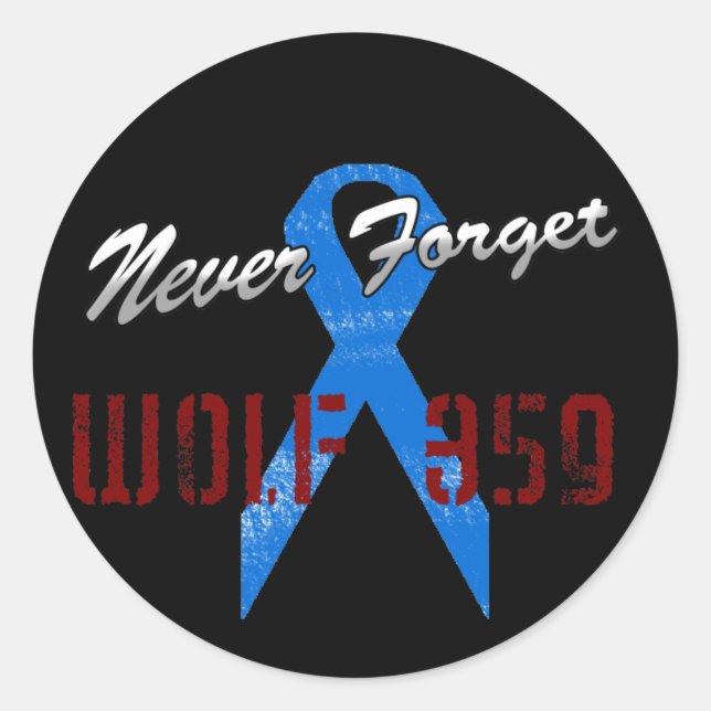Never Forget Wolf 359 Sticker (Front)