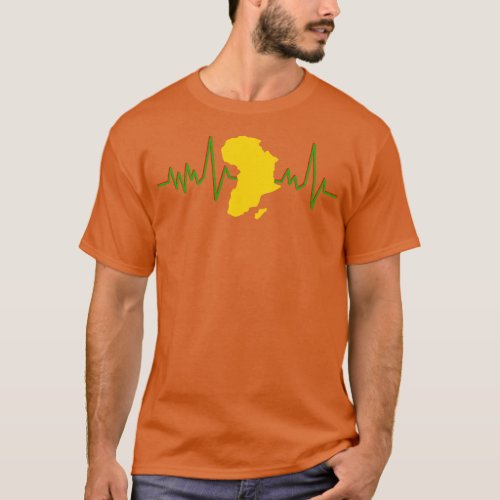 Never Forget Your African Roots Heartbeat T_Shirt