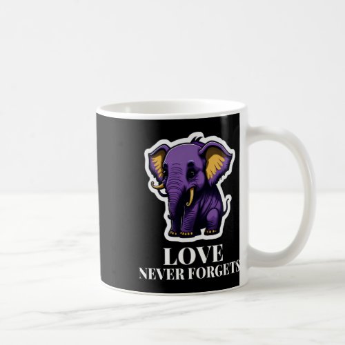 Never Forgets Elephant For Girls Alzheimerheimers Coffee Mug
