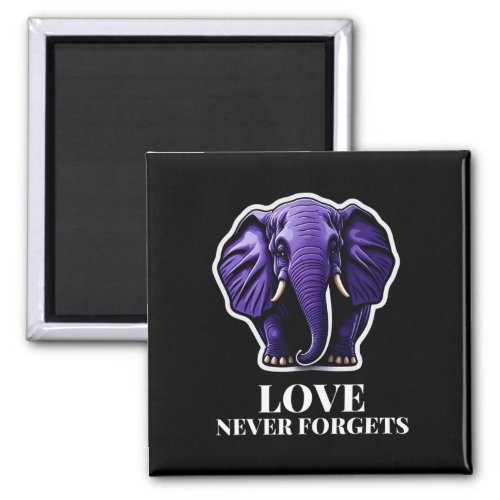 Never Forgets Elephant For Woman Alzheimerheimers Magnet