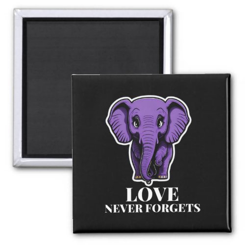 Never Forgets Elephant For Woman Alzheimerheimers Magnet