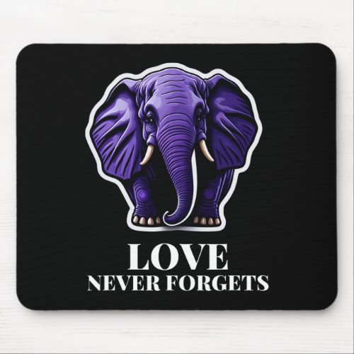 Never Forgets Elephant For Woman Alzheimerheimers Mouse Pad