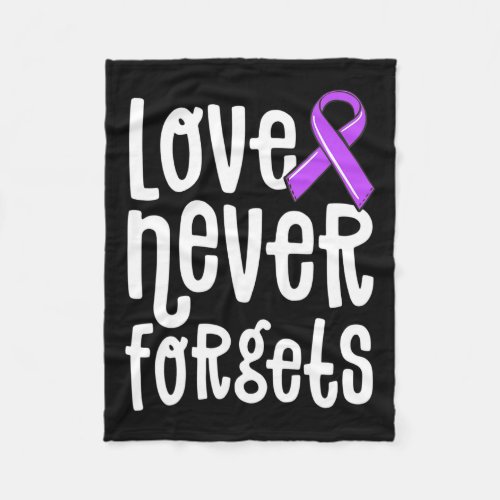 Never Forgets Memories Problem Heimer End  Fleece Blanket