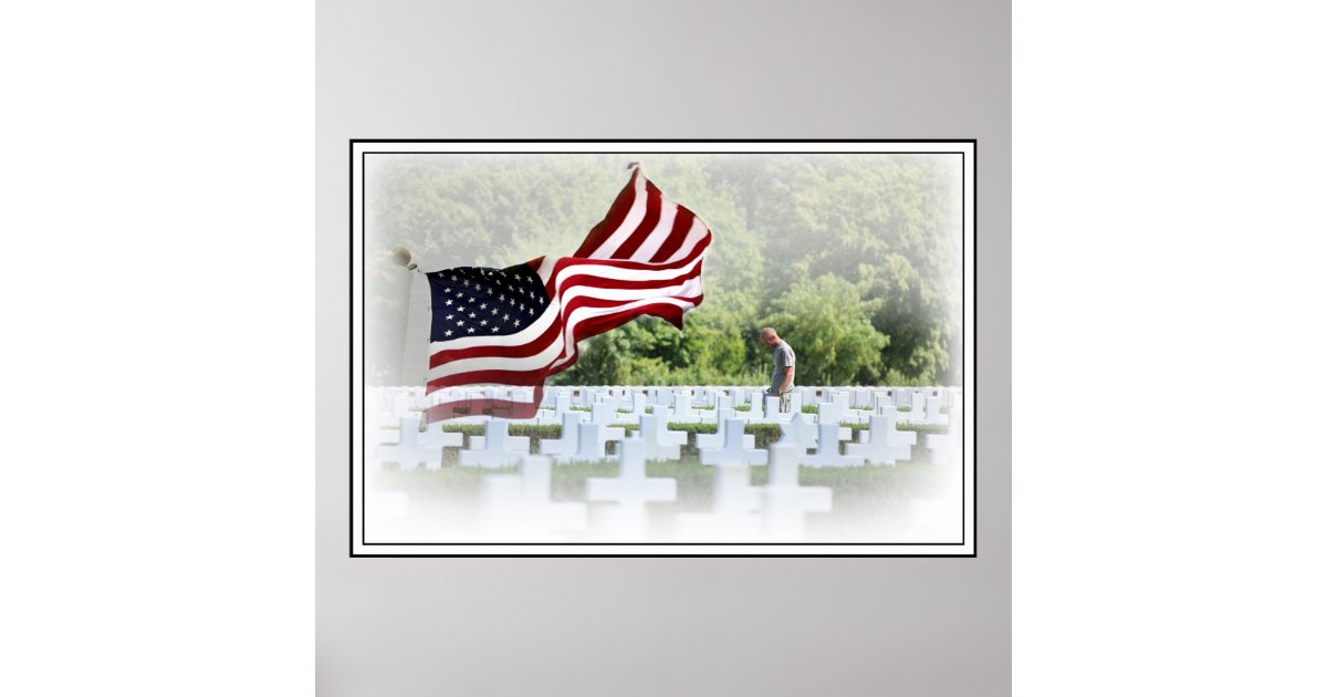 Never Forgotten - Memorial Day Poster | Zazzle
