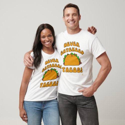 Never Gatekeep Tacos Fun Food Logo T_Shirt