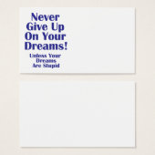 Never Give Up (Front & Back)