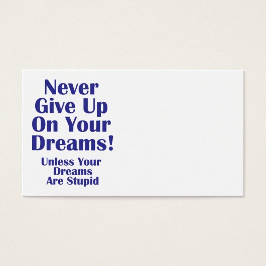 Never Give Up (Front)