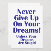 Never Give Up (Front/Back)