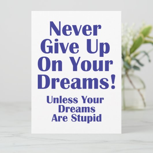 Never Give Up (Standing Front)