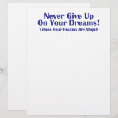 Never Give Up (Front/Back)