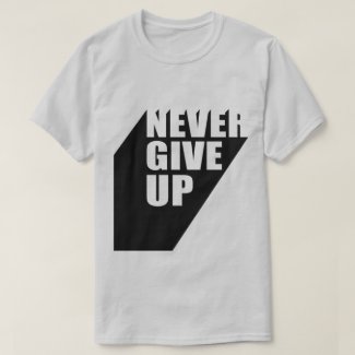 Never give up 3D Text 