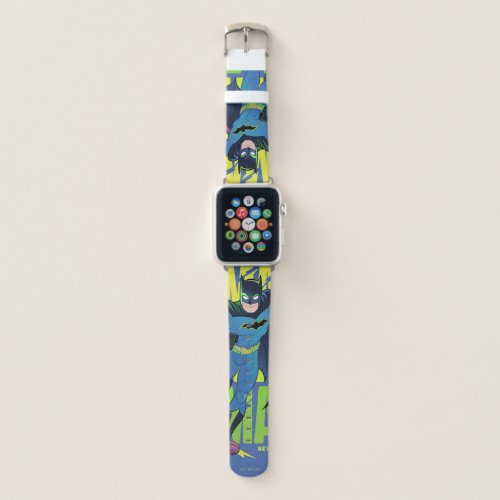 Never Give Up Batman Running Graphic Apple Watch Band