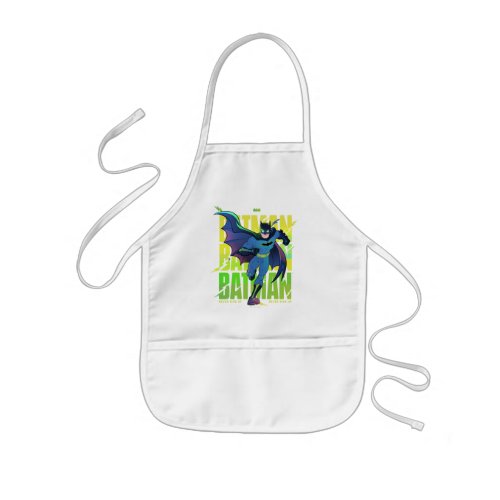 Never Give Up Batman Running Graphic Kids Apron