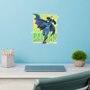 Never Give Up Batman Running Graphic Wall Decal