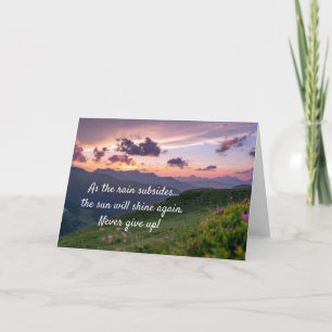 Never Give Up Card