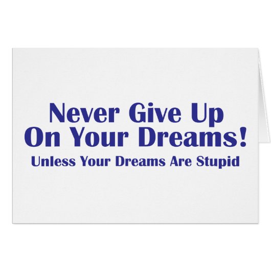 Never Give Up Cards (Front Horizontal)