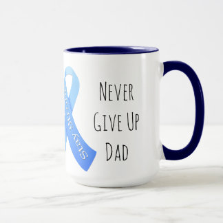 Never Give Up Dad Personalized Coffee Mug