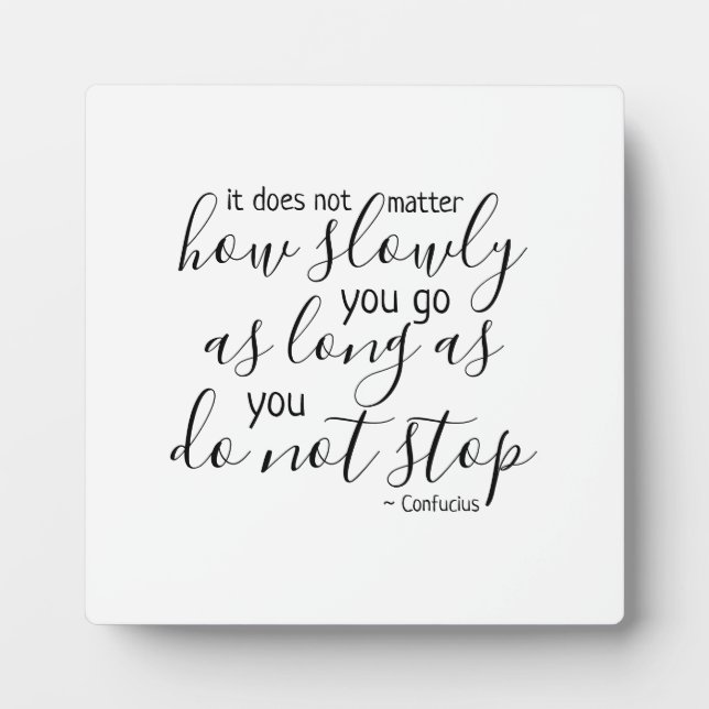 Never Give Up Don't Give Up Plaque (Front)