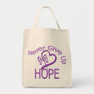 Never Give Up Hope Domestic Violence Tote Bag