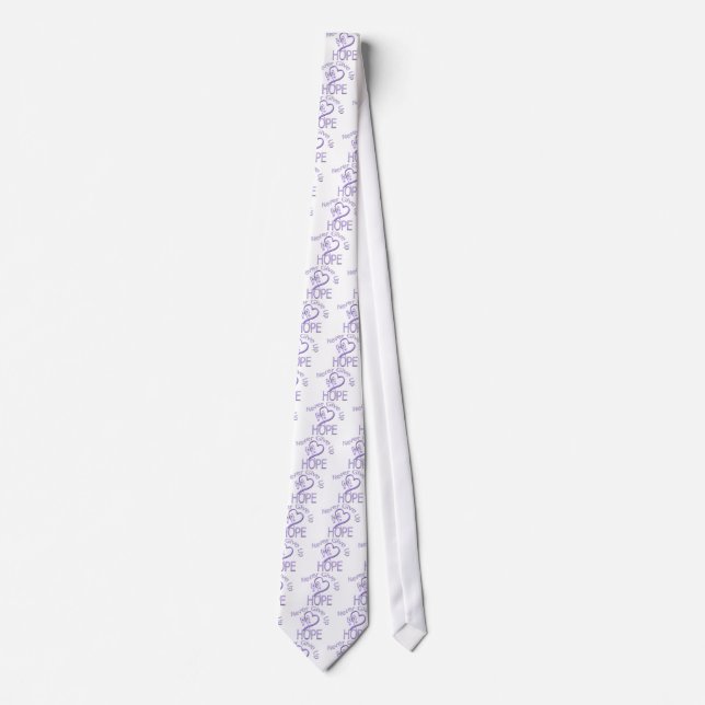 Never Give Up Hope General Cancer Tie (Front)