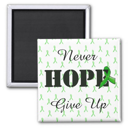 Never Give Up Hope Lyme Disease Awareness Magnet