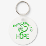 Never Give Up Hope Traumatic Brain Injury Keychain