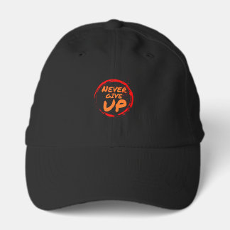Never Give Up Inspirational Embroidered Baseball C Performance Cap
