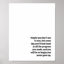 Never Give Up Inspirational Quote
