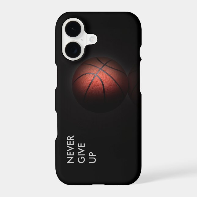 "NEVER GIVE UP" IPHONE CASE (Back)