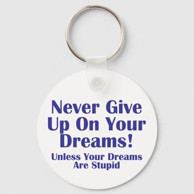 Never Give Up Keychain (Front)