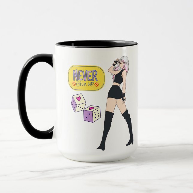 NEVER GIVE UP MUG (Left)