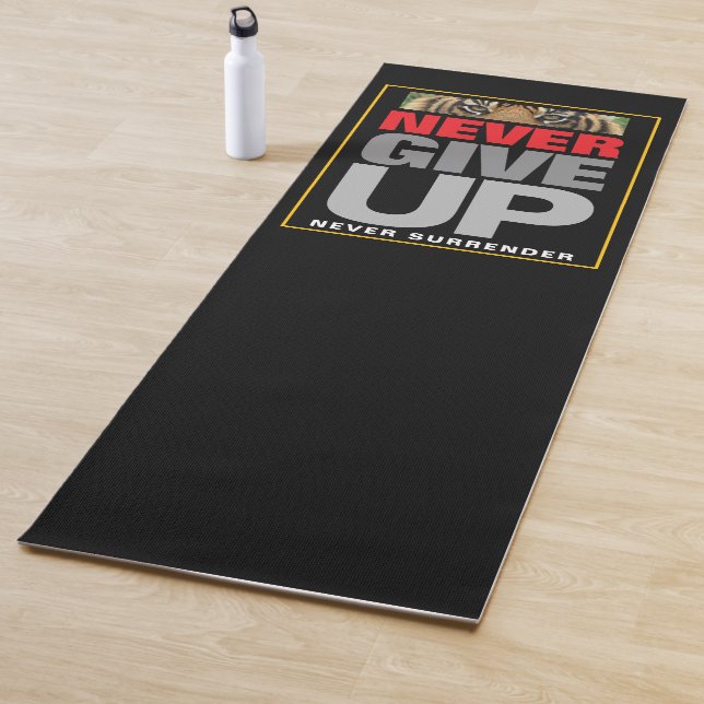 Never Give Up Never Surrender Achievement Yoga Mat (In Situ)