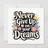 Never Give Up On Your Dreams (Back)